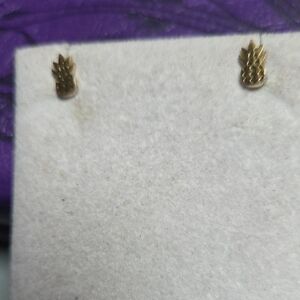 Gold Pineapple Stud Earrings